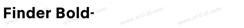 Finder Bold字体转换 Finder Bold字体转换